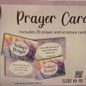 Set of 3 Inspirational Prayer Cards BONUS Journal (journal varies) Bonus PENS.